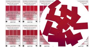 PANTONE ® COTTON SWATCH CARD en 2801 COLORES ÚNICOS, cortado en 16 CHIPS adhesivos de 4,5 cm x 2 cm cada uno...